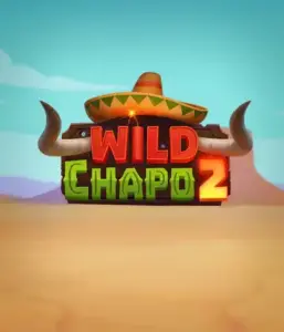 Experience the vibrant Mexican desert with Wild Chapo 2 slot by Relax Gaming, highlighting a whimsical bull wearing a sombrero against a serene desert backdrop. This image conveys the fun and adventure of the game, great for fans of animated adventure slots, offering a captivating gaming experience.