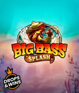 Explore the action-packed world of the Big Bass Splash game by Pragmatic Play, featuring a vibrant fish jumping out of water. This graphic portrays the heart of angling with bold visuals and energetic text. Perfect for those who love fishing-themed games, promising a thrilling gaming experience. 