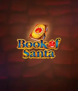 Experience the holiday spirit with Book of Santa slot by Endorphina, highlighting an elegant golden book decorated with Santa's iconic symbol. This image evokes the charm and joy of Christmas, set against a warm red background. Ideal for those who love Christmas-themed slots, offering a delightful gaming experience. 